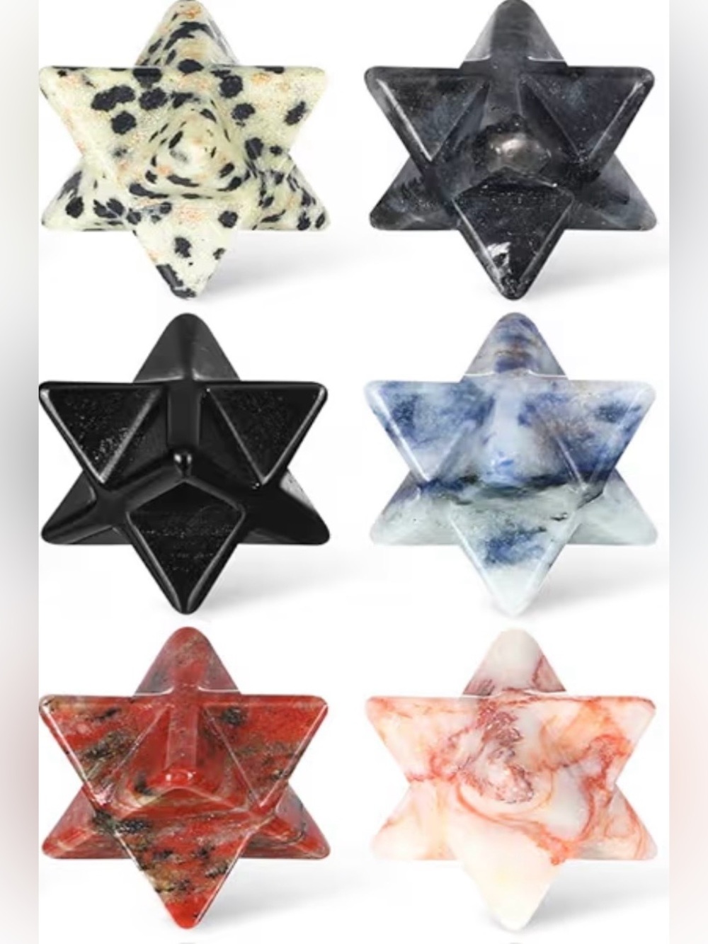 Merkaba Star Stones - Pick a color or random pull from bag during show